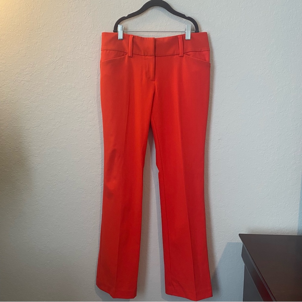 New York and company women’s pants size 2 petite bright red